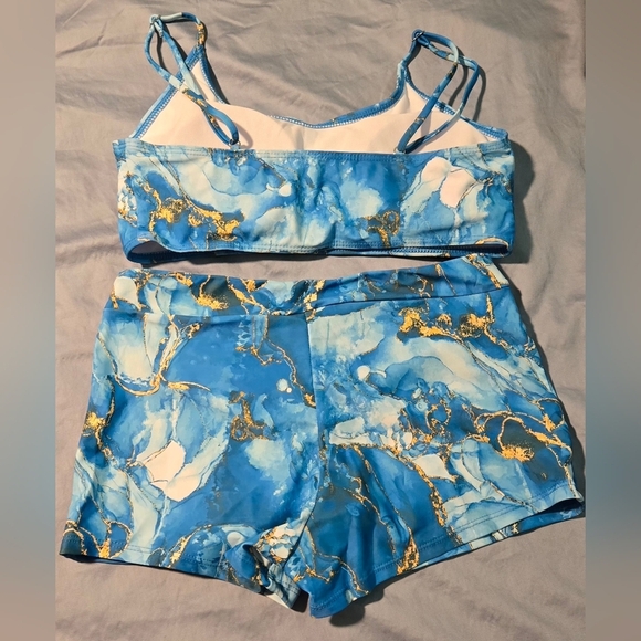 Floerns Women's Tie Dye Ruched Bikini #618 NWOT - Picture 3 of 11